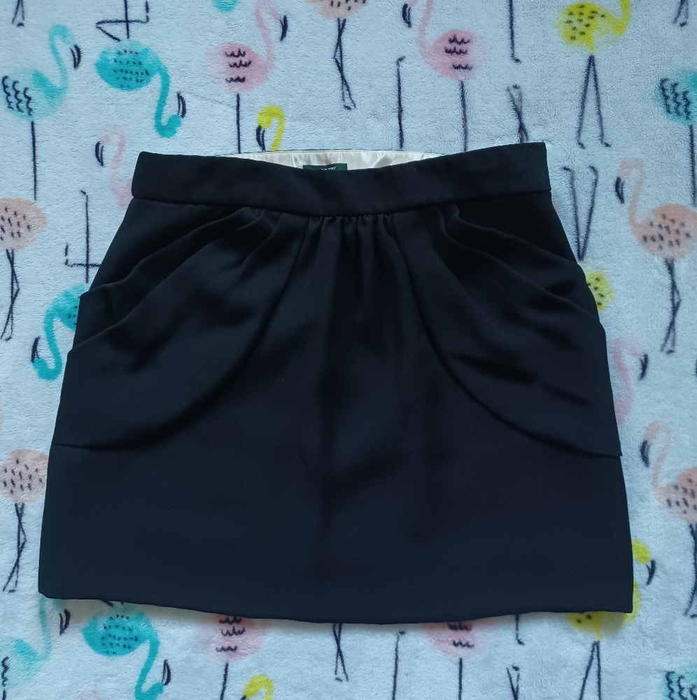 J CREW black mini skirt size 0